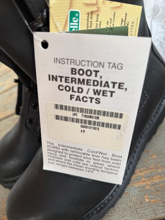 Belleville ICW 080R Military Cold Wet Boots Black Size 8R NWT USA Made main image 15